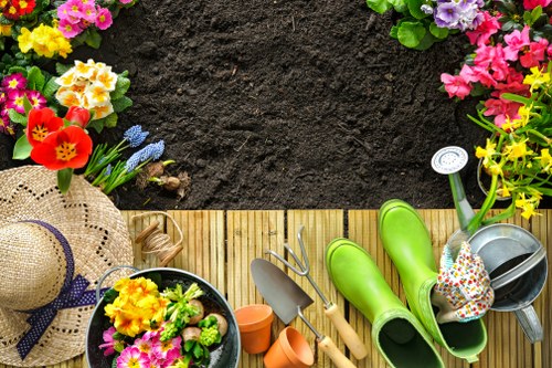 Usable garden items prepared for charity donation